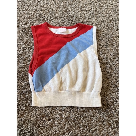 Other - Vintage 70s 80s Tee T Tank Top Shirt Preppy Vest Color Block 18 Months